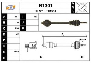 Фото Привідний вал SNRA R1301