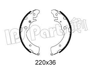 Фото Комплект гальмівних колодок IPS Parts IBL4411