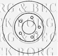 Фото Гальмівний диск BORG & BECK BBD4407
