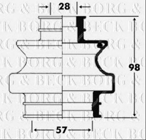 Фото Автозапчасть BORG & BECK BCB6093