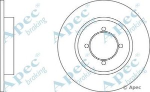 Фото Гальмівний диск APEC braking DSK165