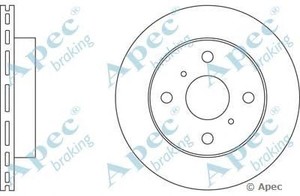 Фото Гальмівний диск APEC braking DSK195