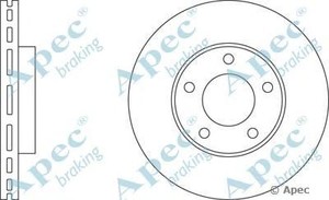 Фото Гальмівний диск APEC braking DSK2200