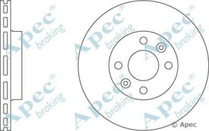 Фото Гальмівний диск APEC braking DSK2277