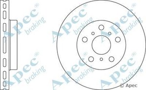 Фото Гальмівний диск APEC braking DSK636