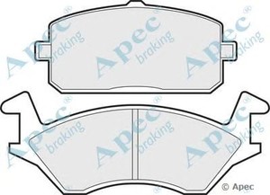 Фото Комлект гальмівних колодок, дисковий механізм APEC braking PAD308