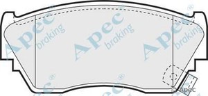 Фото Комлект гальмівних колодок, дисковий механізм APEC braking PAD752