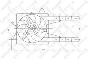 Фото Вентилятор, охолодження двигуна STELLOX 29-99294-SX