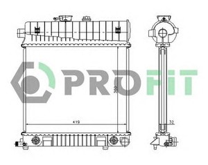 Фото Радіатор охолоджування Profit 3528A1