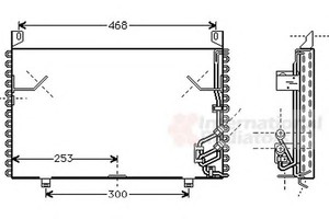 Фото Конденсатор, кондиціонер VAN WEZEL 06005199