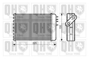 Фото Теплообмінник, отоплення салону QUINTON HAZELL QHR2001