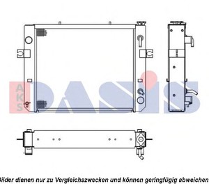 Фото Радіатор, охолодження двигуна AKS DASIS 430027N