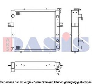 Фото Радіатор, охолодження двигуна AKS DASIS 430029N