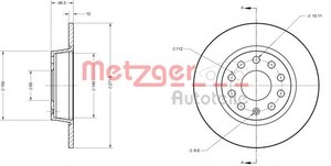 Фото Гальмівний диск Metzger 6110108