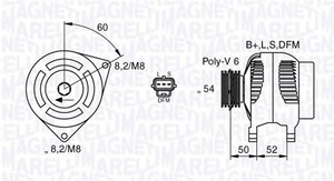 Фото Генератор Magneti Marelli 063377419010