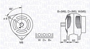 Фото Генератор Magneti Marelli 063377465010