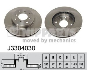 Фото Диск гальмівний Nipparts J3304030