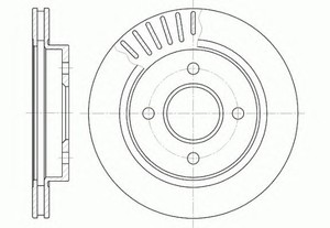 Фото Гальмівний диск KAVO PARTS 6160 10