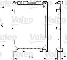 Фото Радіатор, охолодження двигуна Valeo 730323