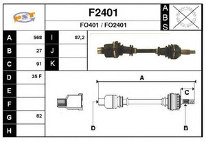 Фото Привідний вал SNRA F2401