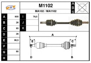 Фото Привідний вал SNRA M1102