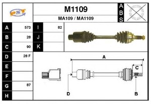 Фото Привідний вал SNRA M1109