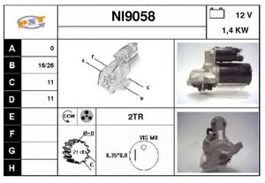 Фото Стартер SNRA NI9058