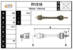 Фото Привідний вал SNRA R1316