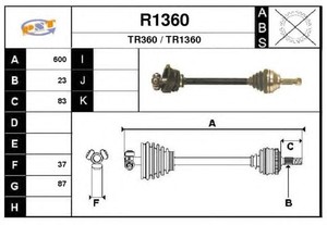 Фото Привідний вал SNRA R1360