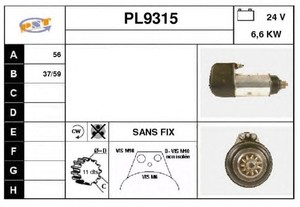 Фото Стартер SNRA PL9315
