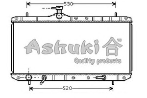 Фото Радіатор, охолодження двигуна ASHUKI K454-16