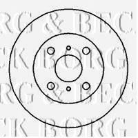 Фото Гальмівний диск BORG & BECK BBD4040