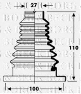 Фото Автозапчасть BORG & BECK BCB2804