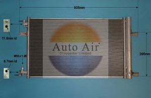 Фото Конденсатор, кондиціонер AUTO AIR GLOUCESTER 161361