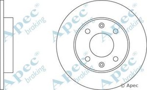 Фото Гальмівний диск APEC braking DSK182