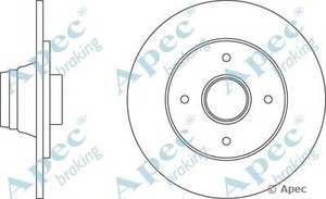 Фото Гальмівний диск APEC braking DSK251