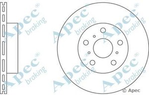 Фото Гальмівний диск APEC braking DSK622