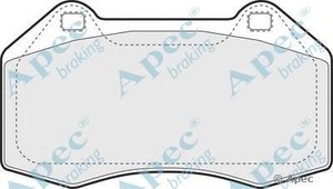 Фото Комлект гальмівних колодок, дисковий механізм APEC braking PAD1416