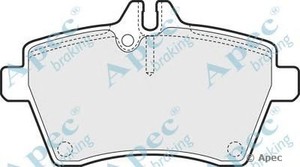 Фото Комлект гальмівних колодок, дисковий механізм APEC braking PAD1439