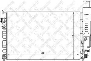 Фото Радіатор, охолодження двигуна STELLOX 10-25126-SX