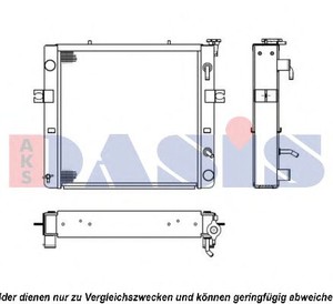 Фото Радіатор, охолодження двигуна AKS DASIS 430028N