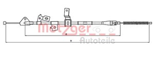 Фото Трос, паркувальна гальмівна система Metzger 17.5070