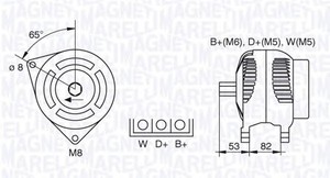 Фото Генератор Magneti Marelli 063377461010