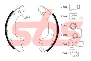 Фото Комплект гальмівних колодок SBS 18512799407
