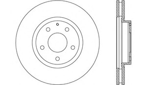 Фото Гальмівний диск OPEN PARTS BDR2706.20