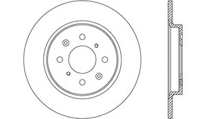 Фото Гальмівний диск OPEN PARTS BDA2638.10