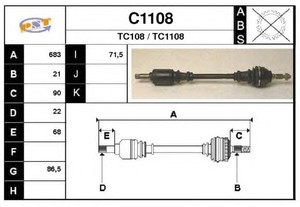 Фото Привідний вал SNRA C1108