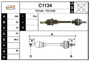 Фото Привідний вал SNRA C1134