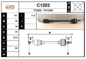 Фото Привідний вал SNRA C1203