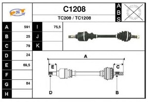 Фото Привідний вал SNRA C1208